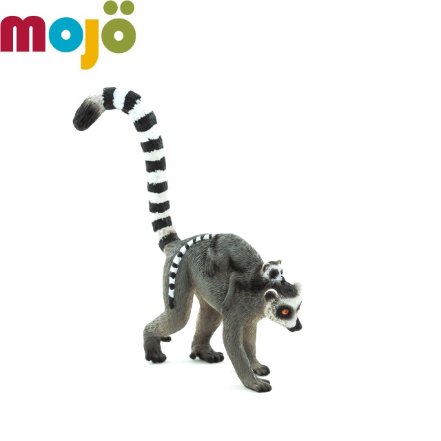 Mojo Fun動物模型-環尾狐猴(母子)