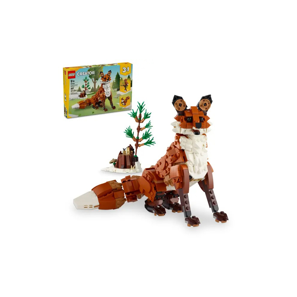 樂高 LEGO 積木 創意百變系列3合1森林動物 紅狐狸 31154