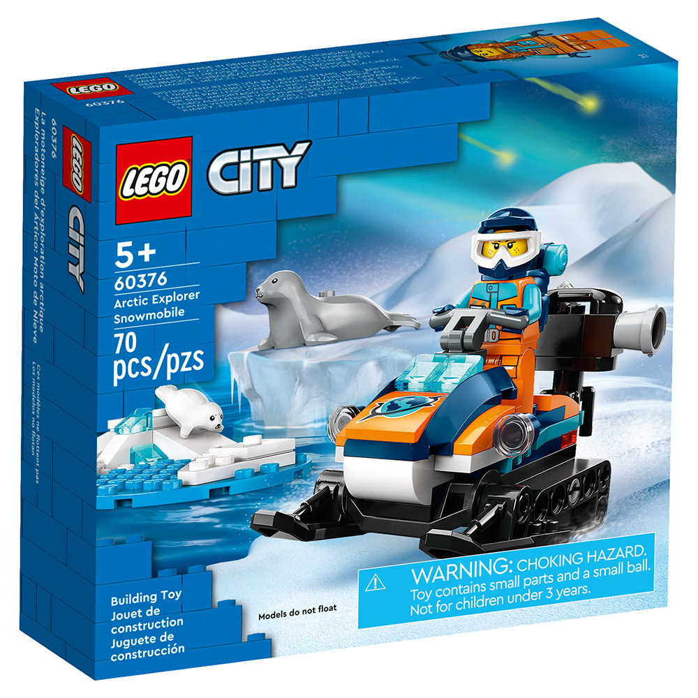 樂高積木 LEGO《LT 60376 》 202306 城市系列 -北極探險家雪上摩托車