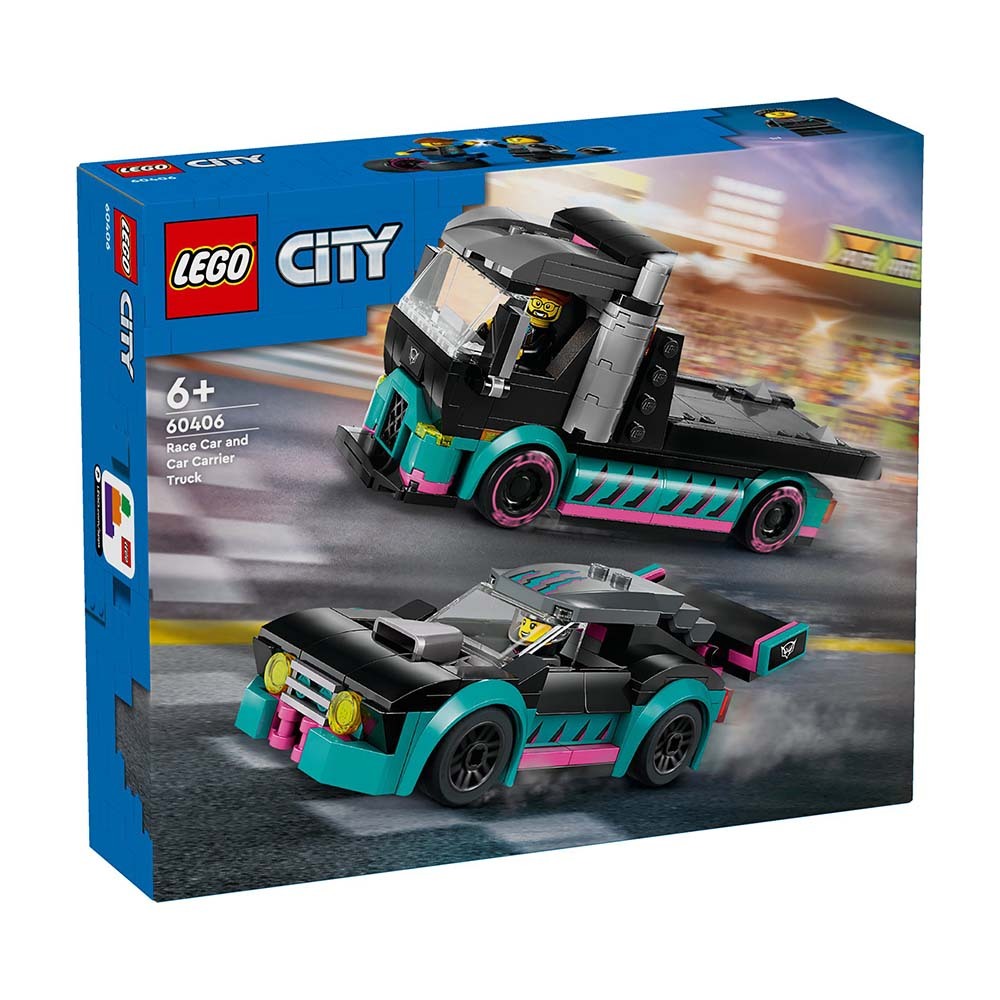 LEGO 60406 賽車和汽車運輸車 Race Car and Car Carrier Truck