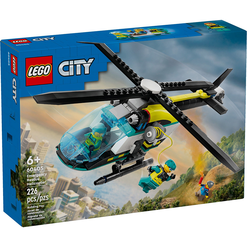 樂高積木LEGO《LT 60405》202401 城市系列-緊急救援直升機