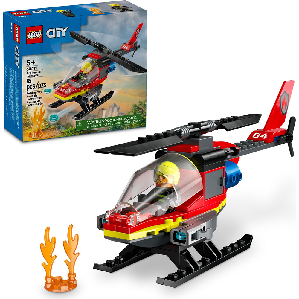 樂高積木LEGO《LT 60411》202401 城市系列-消防救援直升機