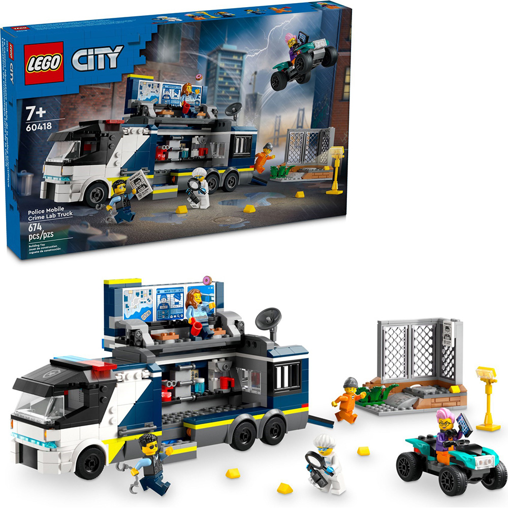 樂高積木LEGO《LT 60418》202401 城市系列-警察行動刑事實驗室