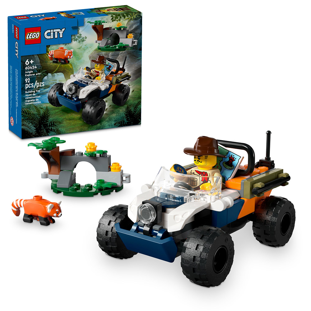 樂高積木LEGO《LT 60424》202406 城市系列-叢林探險家沙灘車喜馬拉雅小貓熊任務