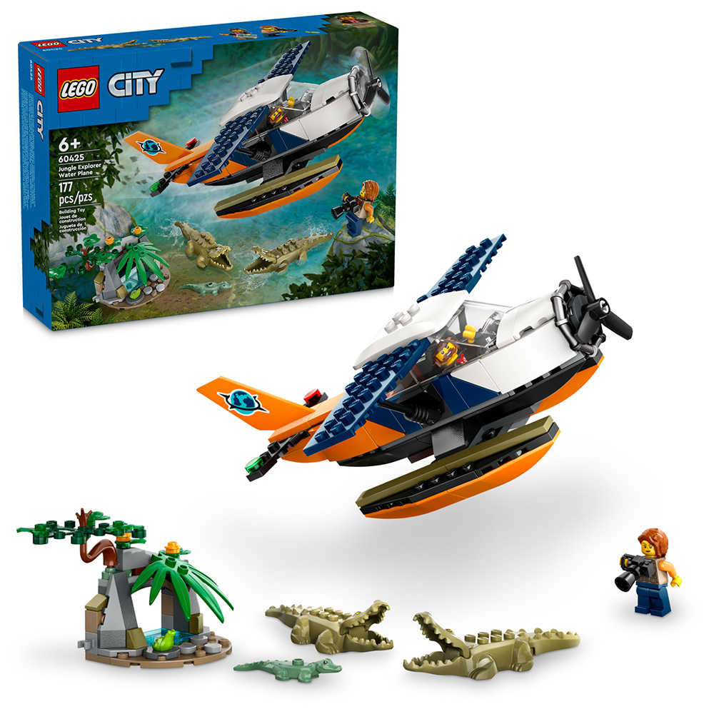 樂高積木LEGO《LT 60425》202406 城市系列-叢林探險家水上飛機