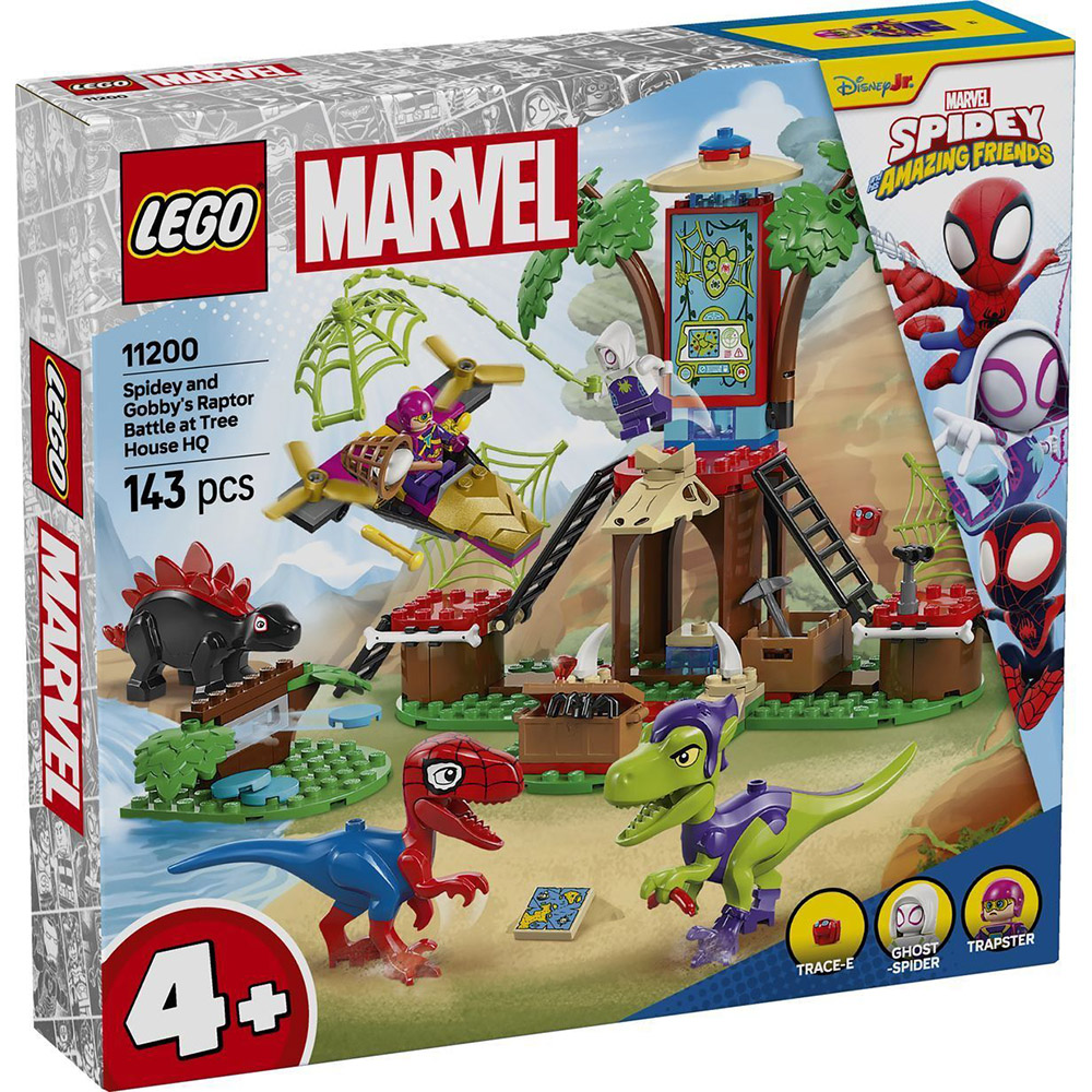 樂高積木LEGO 11200 202501 Spidey 系列 - 小蜘蛛和綠惡魔的樹屋總部迅猛龍大戰