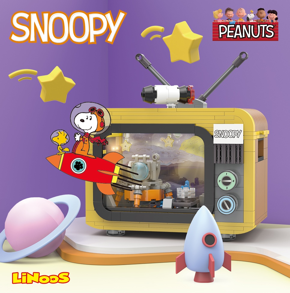 【LiNoos】SNOOPY 電視機系列 史努比太空主題電視機- LN.8081