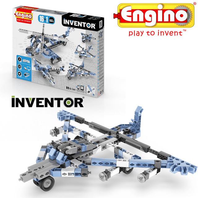 Engino安捷積木 發明者系列-飛機十六模組