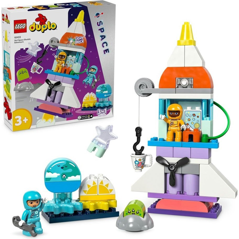 樂高積木LEGO《LT 10422》202401 得寶系列-三合一太空梭歷險