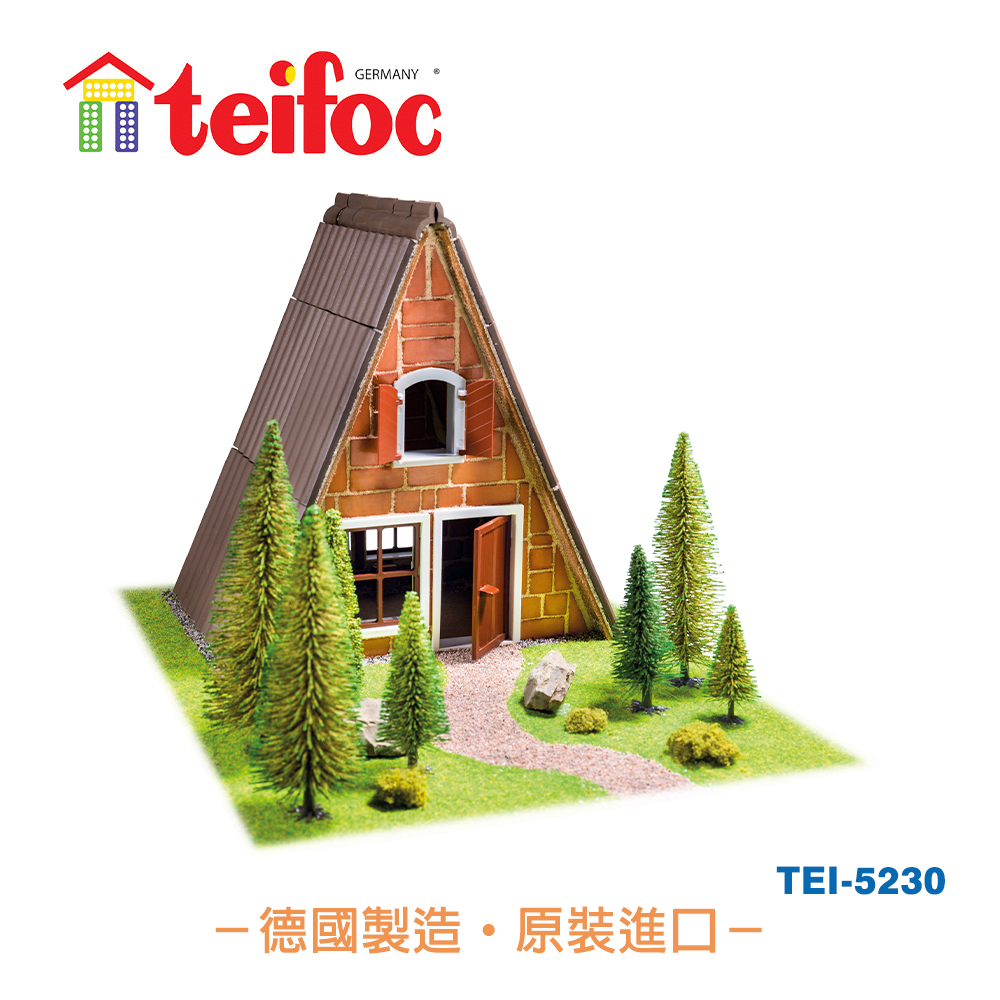 【德國teifoc】DIY益智磚塊建築玩具 經典石砌婚禮教堂TEI5230