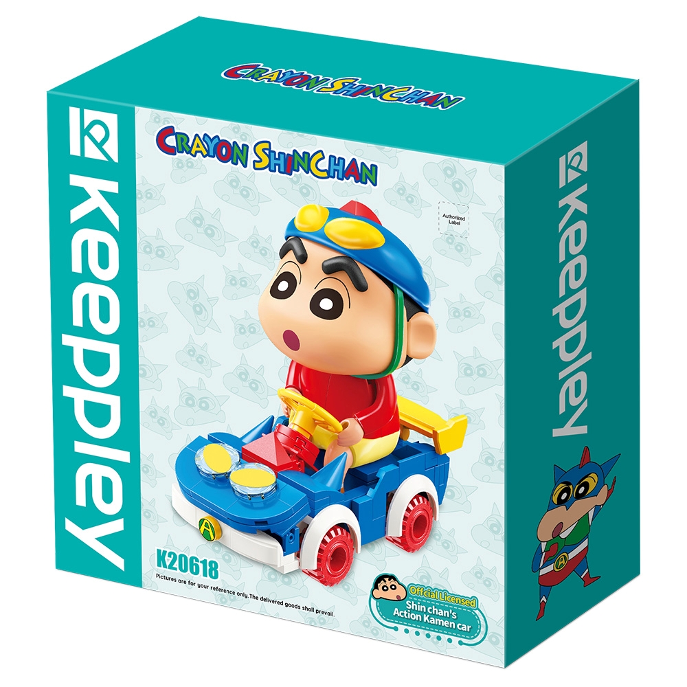 QMAN積木 蠟筆小新的動感跑車 QM30555 Keeppley 公司貨