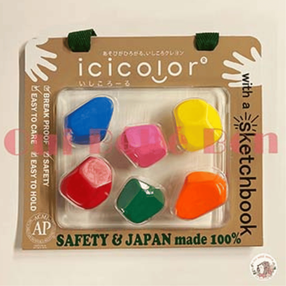 日本AOZORA Baby Color- icicolor 滾滾石兒童安全蠟筆