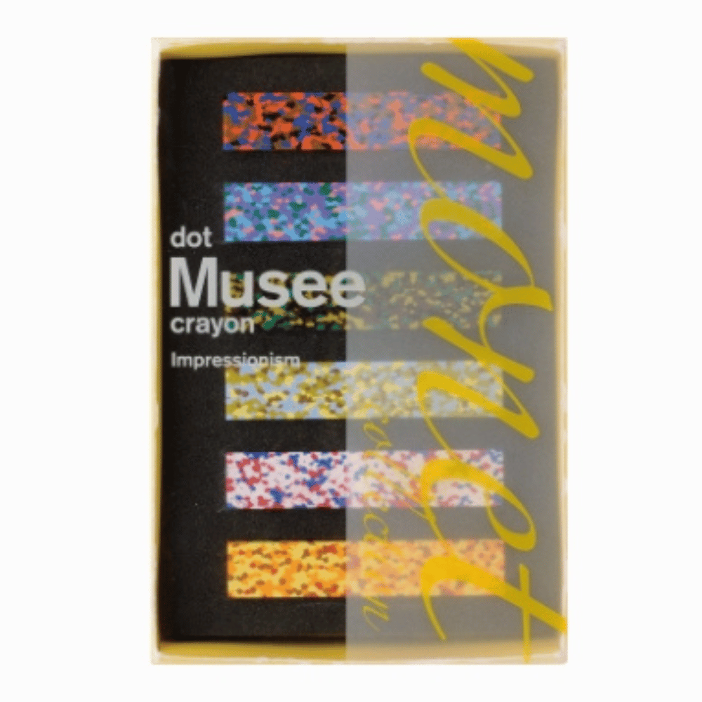 日本 AOZORA Baby Color Dot Musee Crayon 印象派風格蠟筆(莫內)