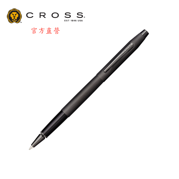 Cross Classic Century PVD啞黑蝕刻鑽石圖騰鋼珠筆AT0085-122