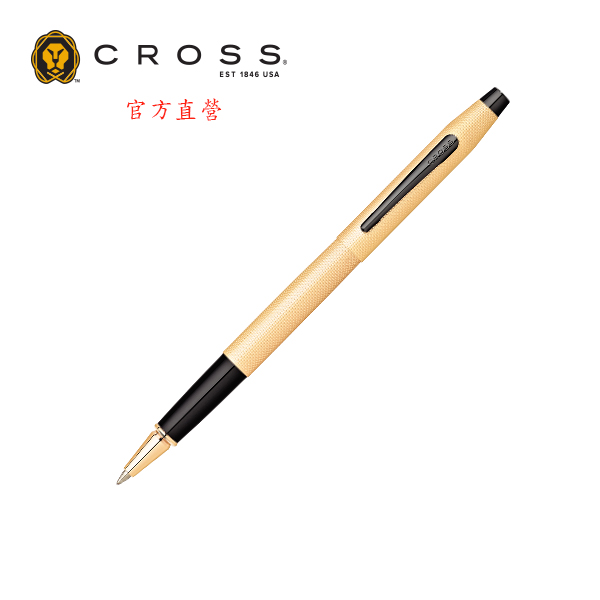 Cross Classic Century PVD 玫瑰金蝕刻鑽石圖騰鋼珠筆 AT0085-123