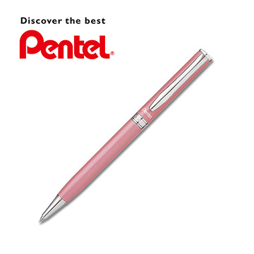 日本 PENTEL 飛龍 Sterling烤漆系列金屬鋼珠筆(粉桿/K611/2入組)