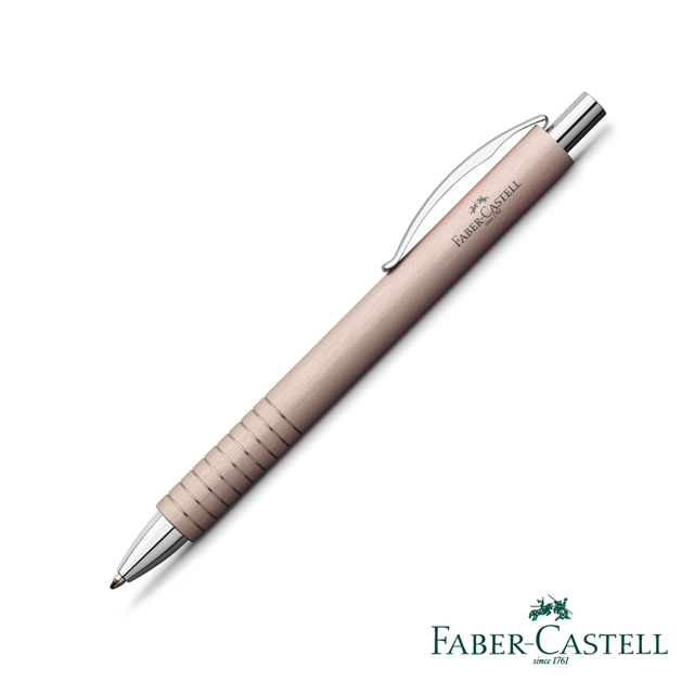 Faber-Castell ESSENTIO - 玫瑰金白夾 原子筆