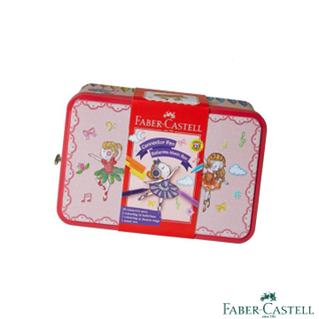 Faber-Castell 紅色系 芭蕾甜心音樂盒造型25色連接彩色筆