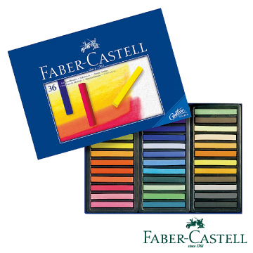 Faber-Castell 創意工坊 軟性粉彩條-長條型36色