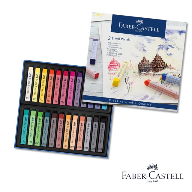 Faber-Castell 創意工坊 油性粉彩條24色