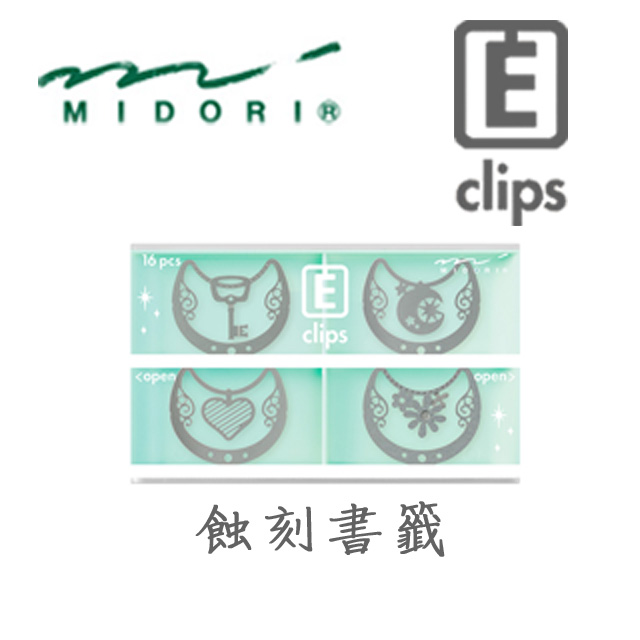 日本 MIDORI《Etching Clip 蝕刻書籤》項鍊