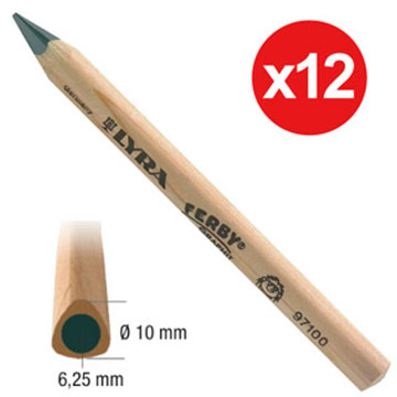 【德國LYRA】兒童三角原木鉛筆12cm(12入)