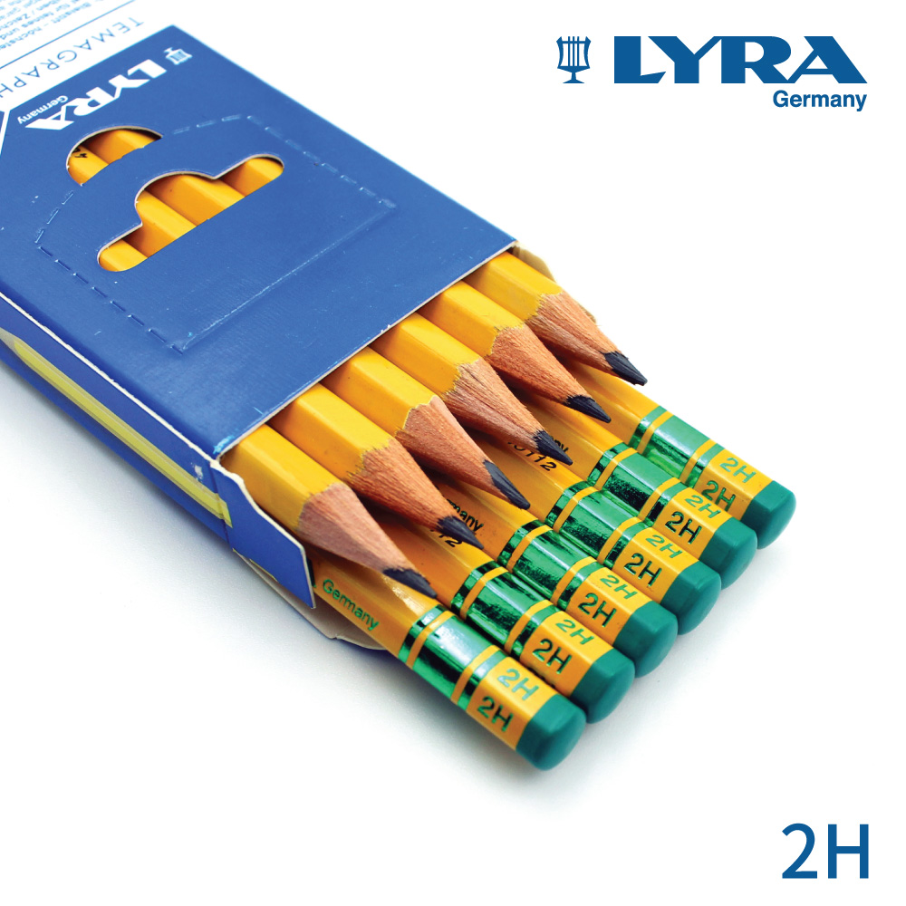 【德國LYRA】百年經典黃桿鉛筆2B(12入)