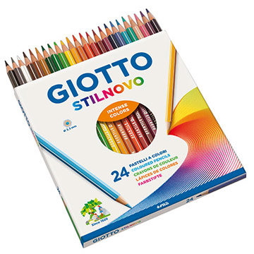 【義大利GIOTTO】STILNOVO 學用六角彩色鉛筆(24色)