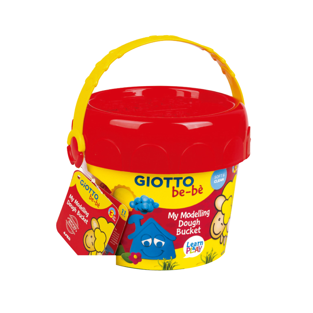 【義大利GIOTTO】幼兒超軟黏土禮物桶
