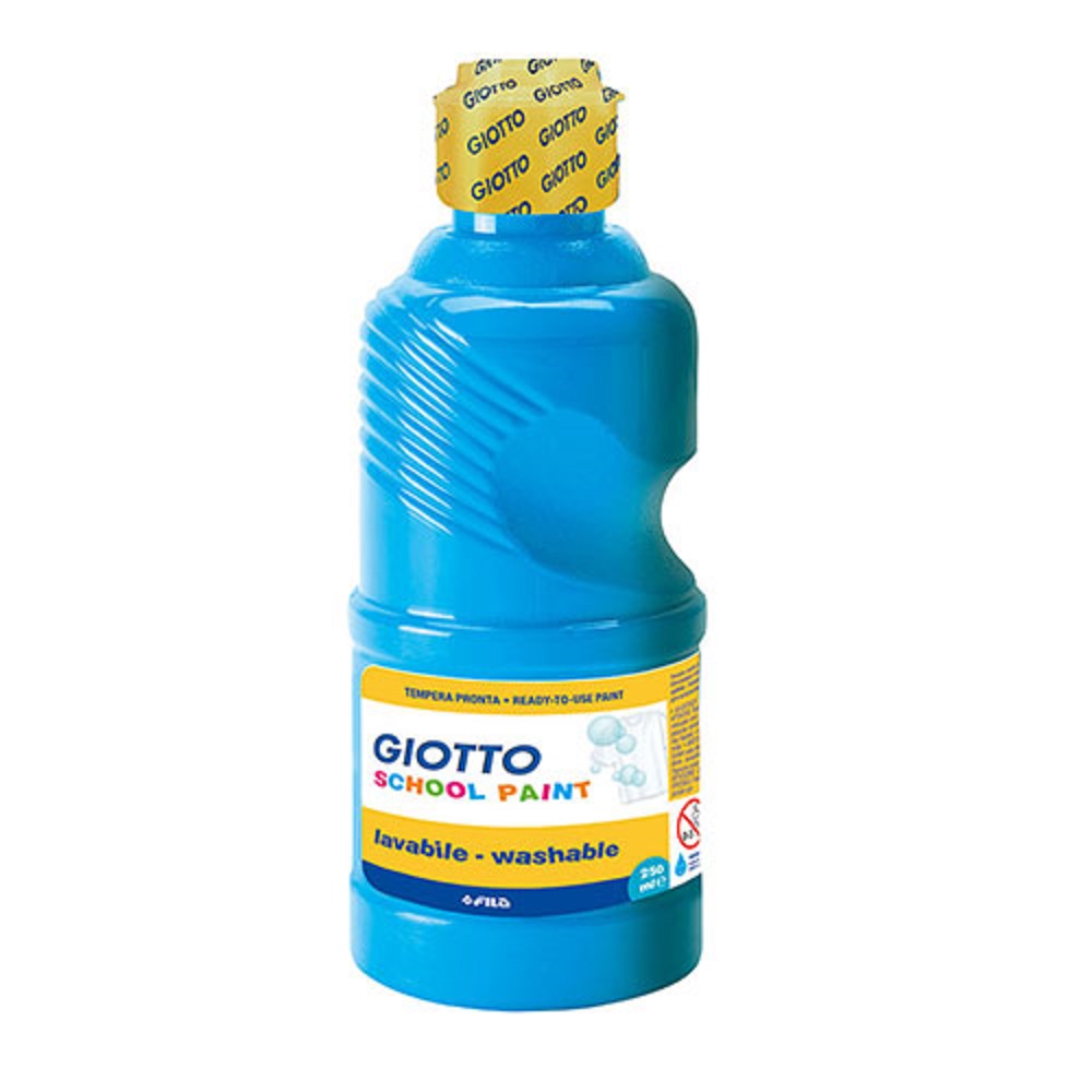 【義大利 GIOTTO】可洗式兒童顏料250ml (藍)