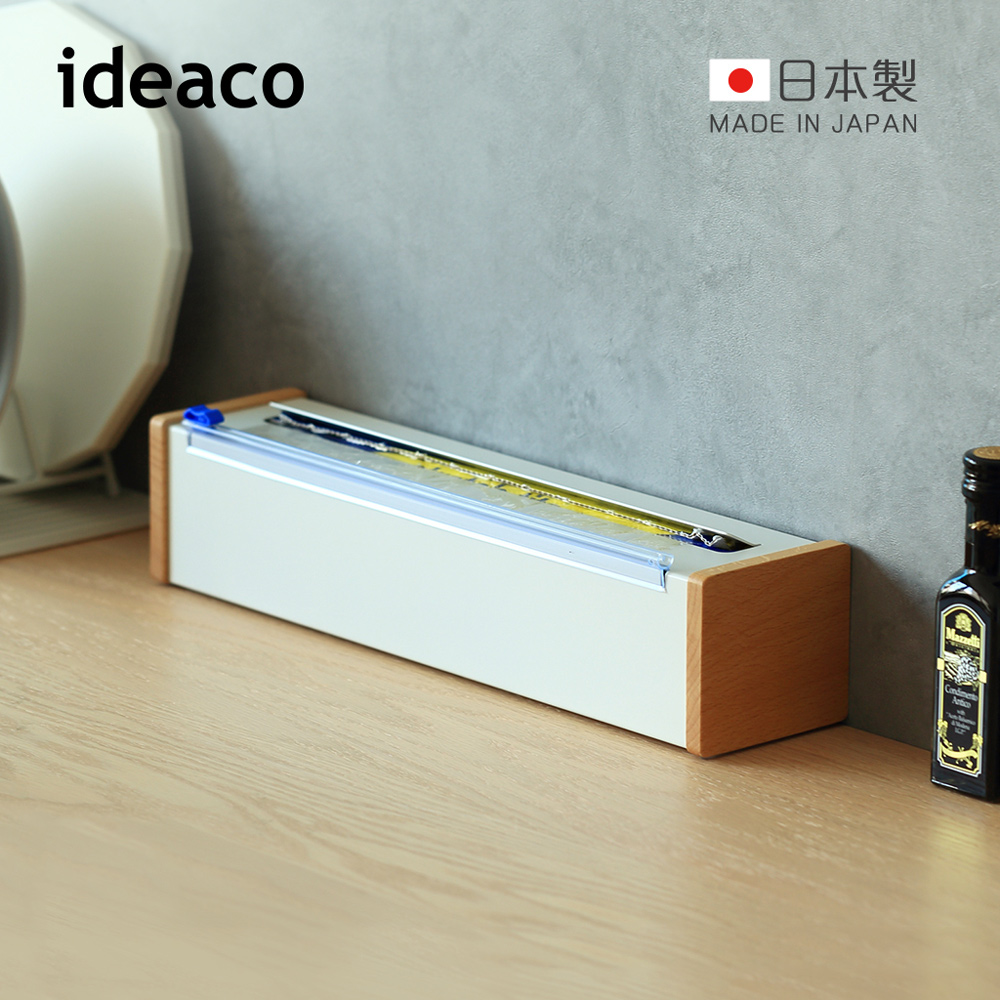 【日本ideaco】日本製原木鋼製保鮮膜切割器(送保鮮膜1入)-多色可選