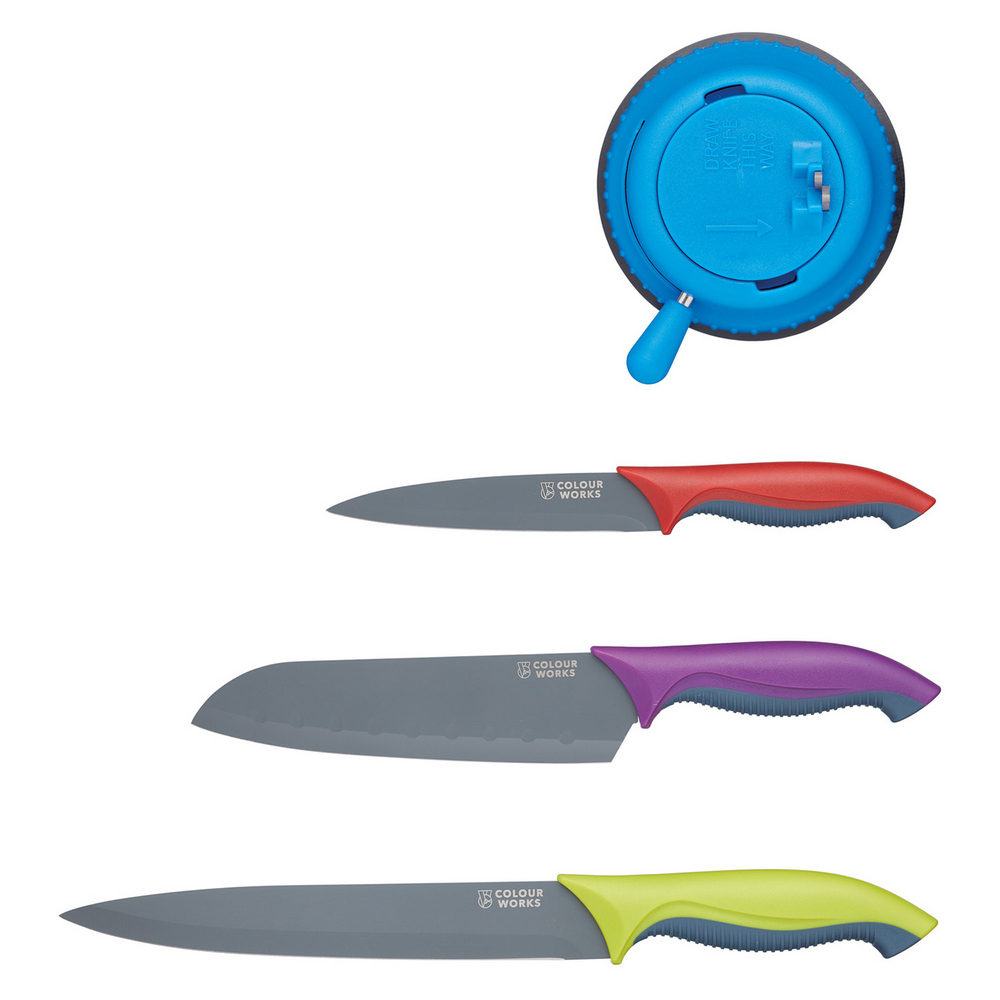 KitchenCraft 磨刀器+刀具3件