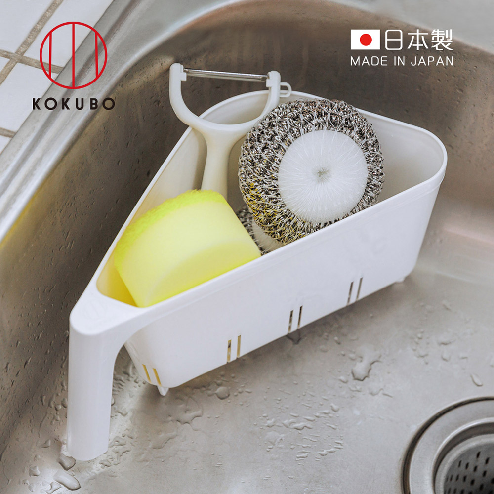 【日本小久保KOKUBO】日本製水槽廚餘用三角瀝水架-2色可選