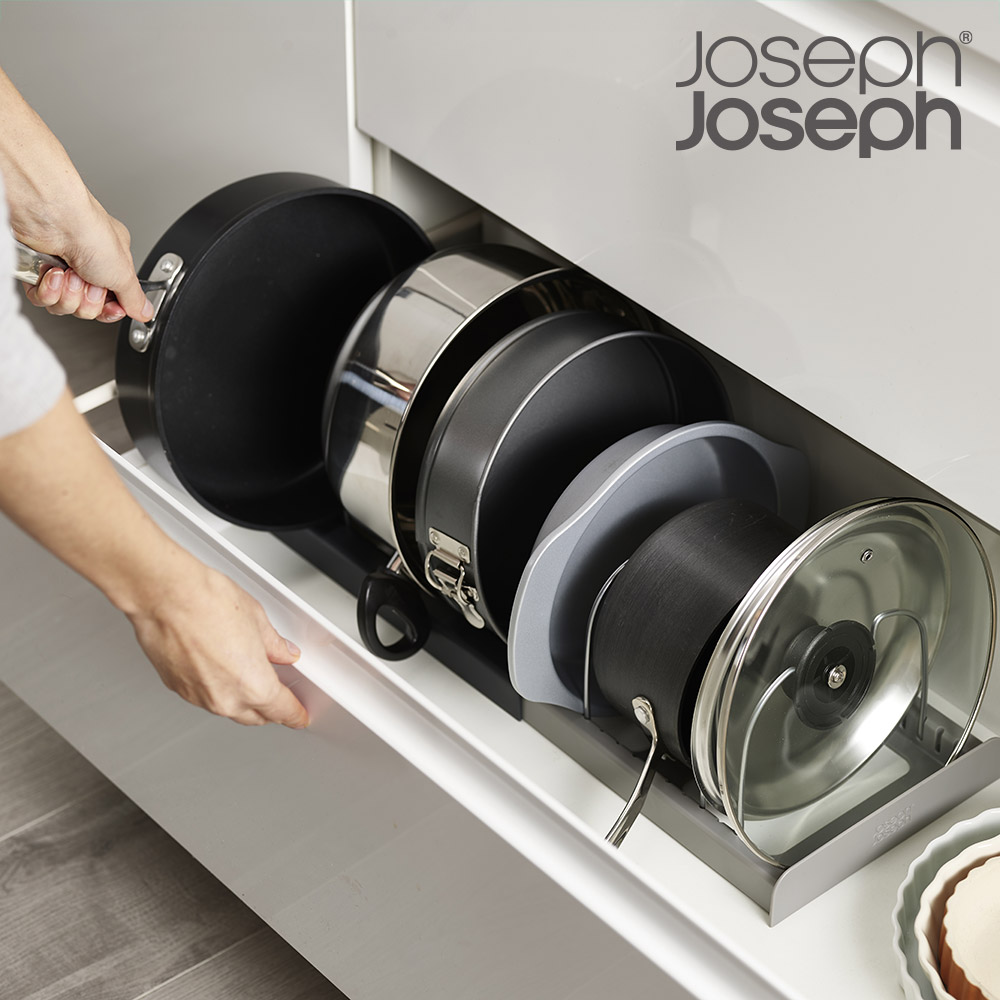 【Joseph Joseph】可調節鍋盆收納架