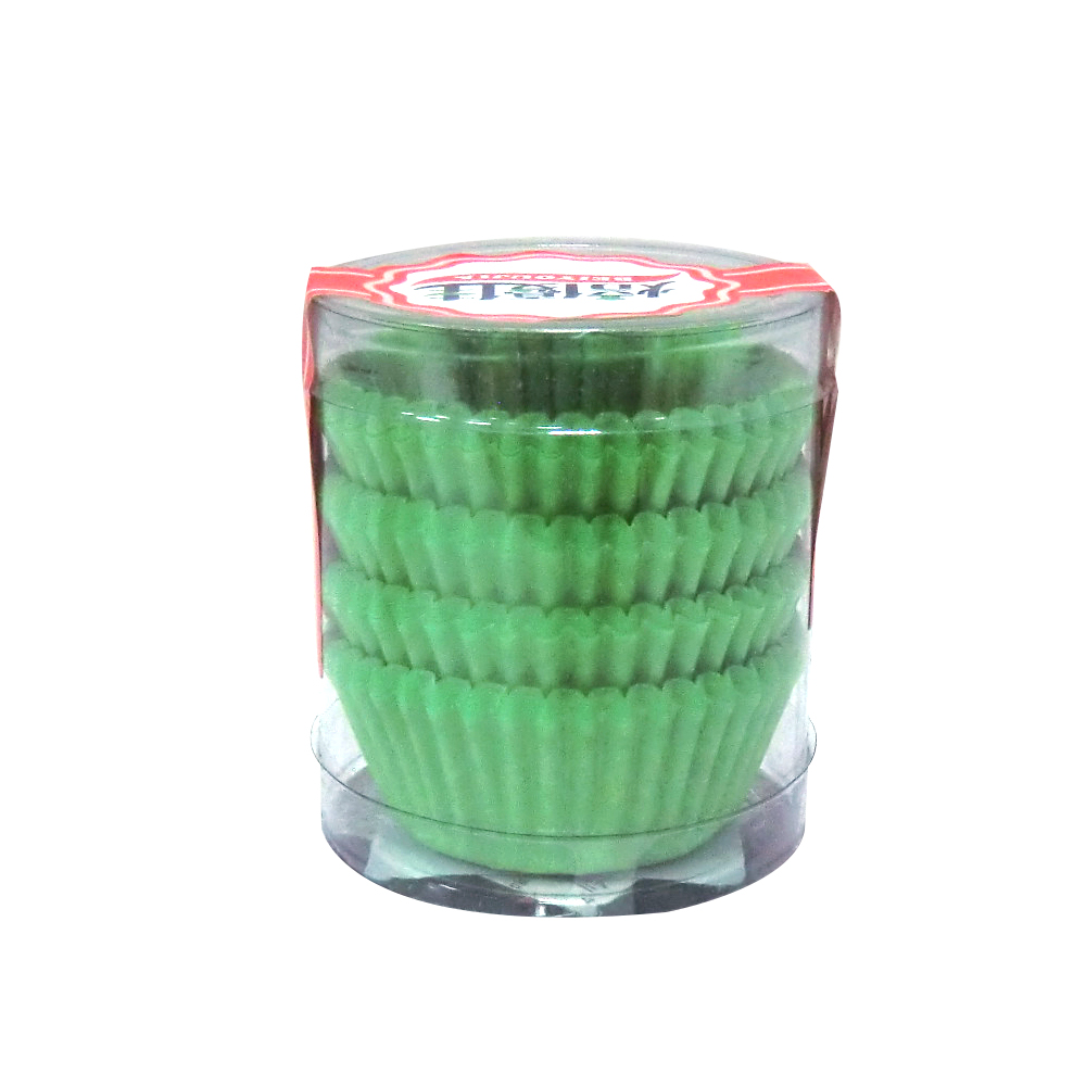 彩色防油紙杯-100入-特小 (綠色)