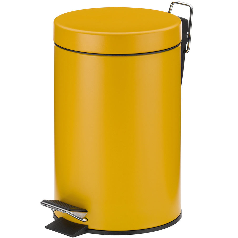 KELA 簡約腳踏式垃圾桶(黃3L)