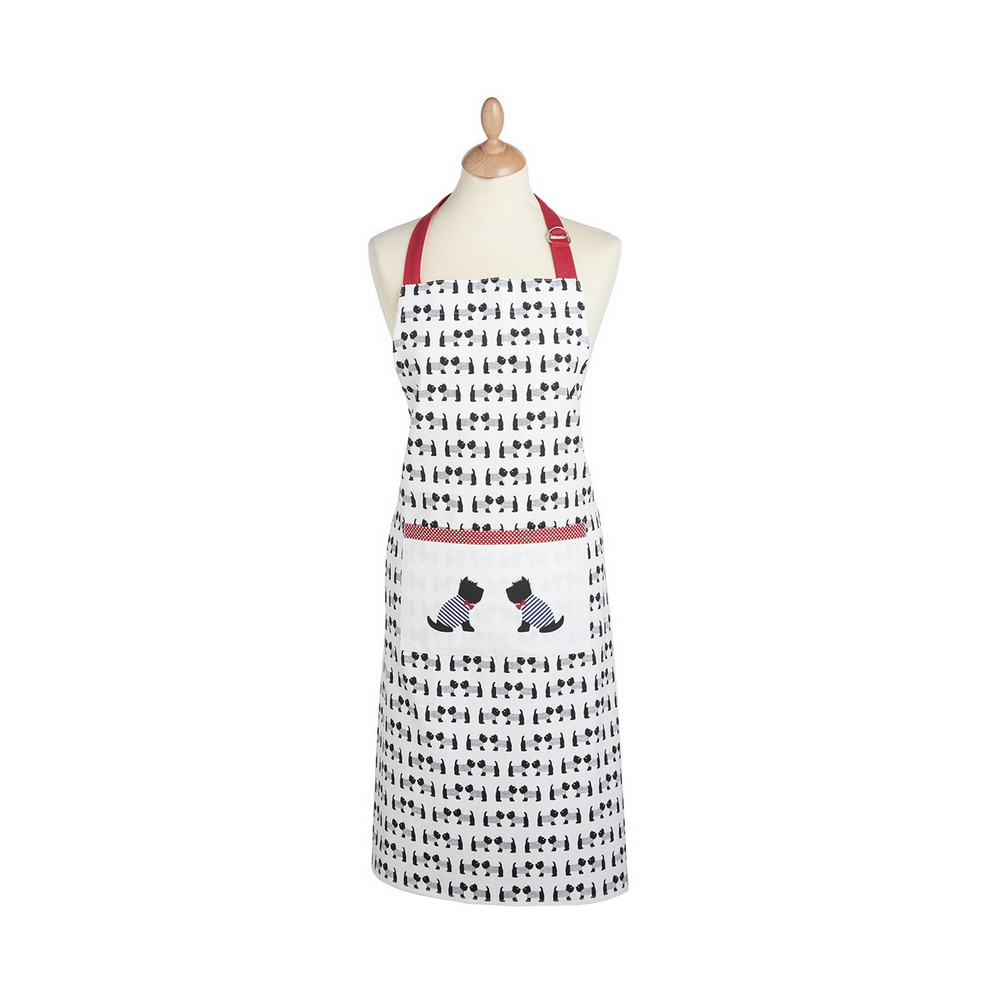 《KitchenCraft》平口單袋圍裙(蘇格蘭㹴)