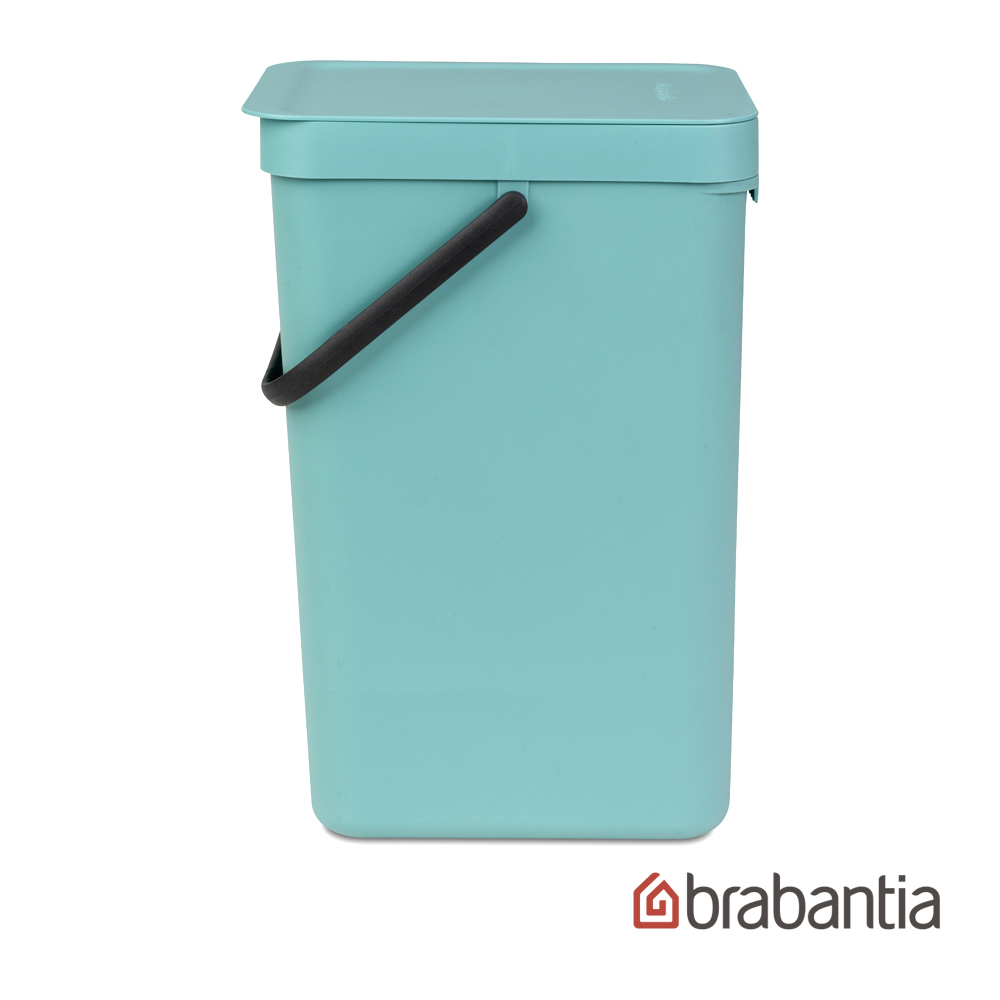 【Brabantia】多功能餐廚置物桶16L-薄荷藍