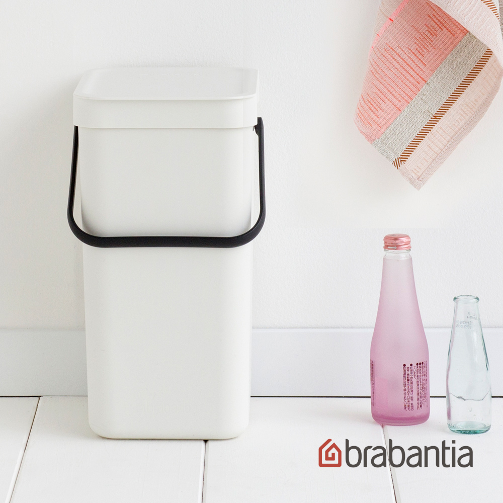 【Brabantia】多功能餐廚置物桶 白色-12L