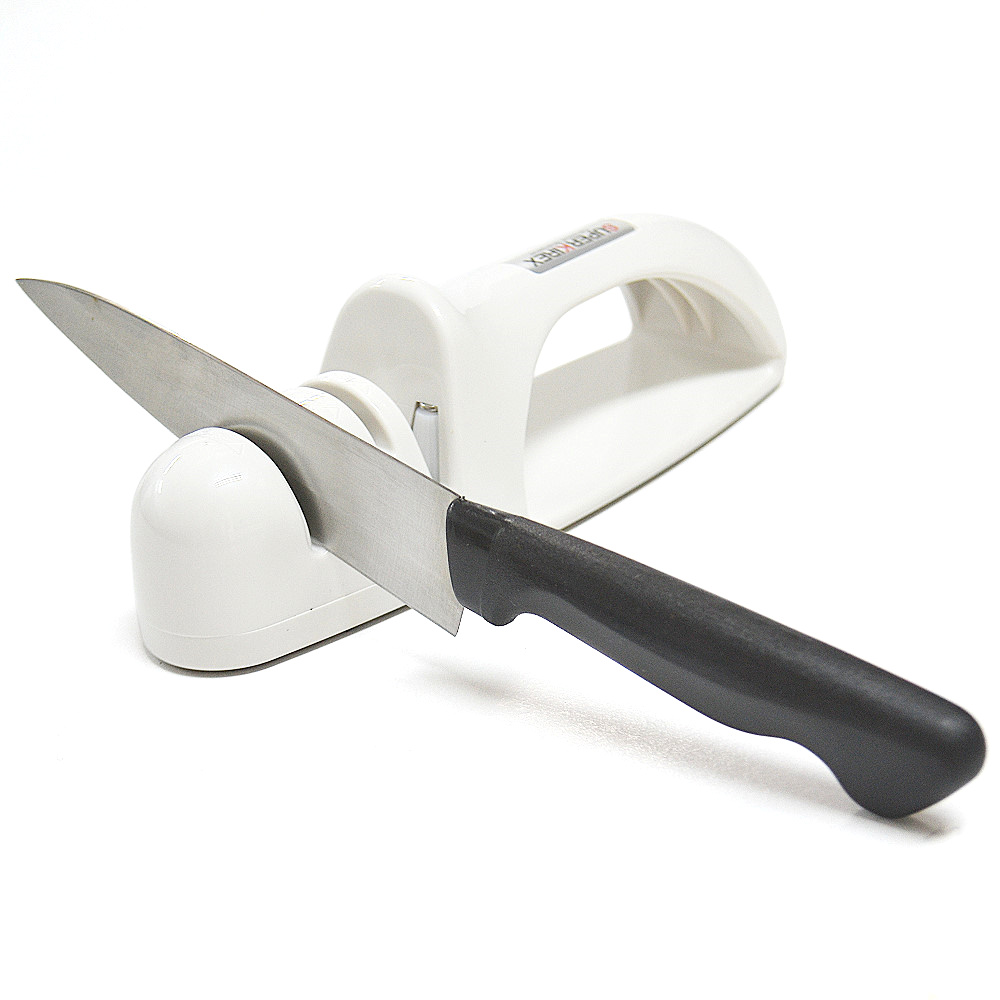 日本製造Simomura三用陶瓷磨刀器(白色)