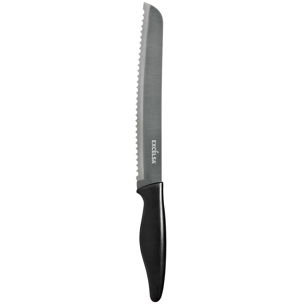 EXCELSA 鋸齒麵包刀(黑20cm)