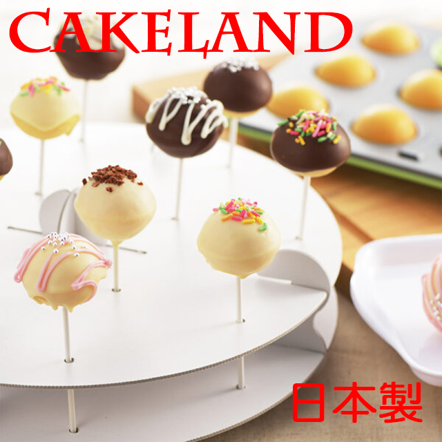 日本CAKELAND GREEN不沾棒棒糖蛋糕模盤專用紙棒(36P)