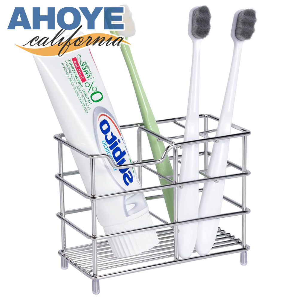 【Ahoye】六格不鏽鋼牙刷架 (浴室收納置物架 漱口杯架 漱口杯牙刷架)