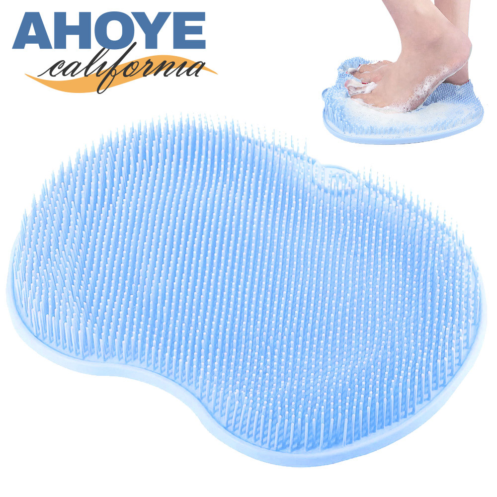 【Ahoye】懶人多功能搓背洗腳墊 (沐浴刷 洗背刷 搓背 搓背刷)