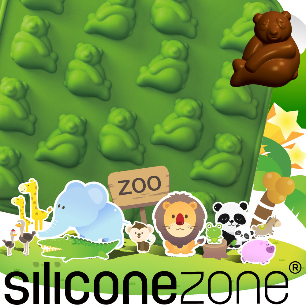 【Siliconezone 】施理康ZOO耐熱熊貓巧克力模/冰模