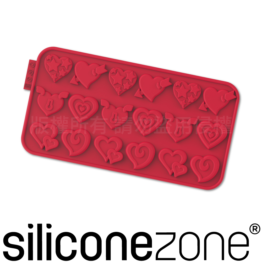 【Siliconezone】施理康耐熱矽膠愛情巧克力模