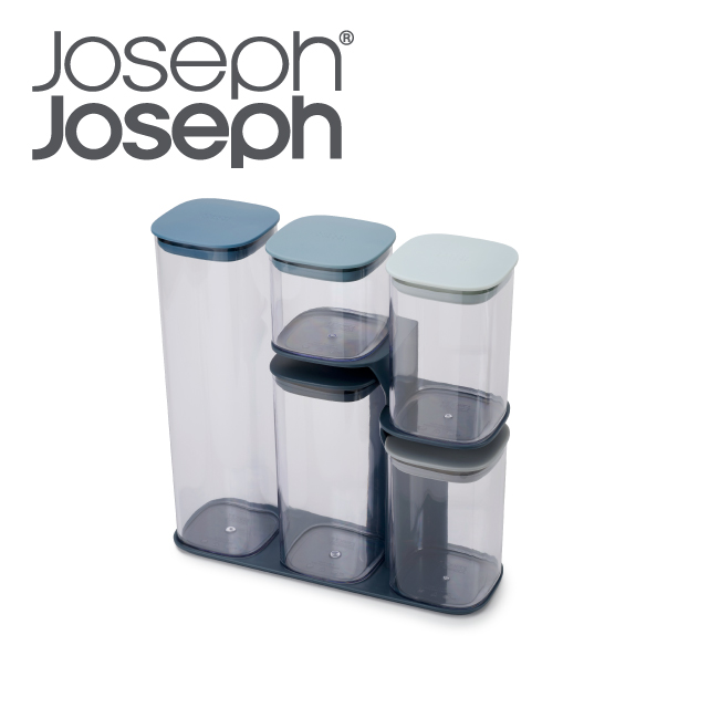 Joseph Joseph 疊疊樂收納罐五件組(天空藍)