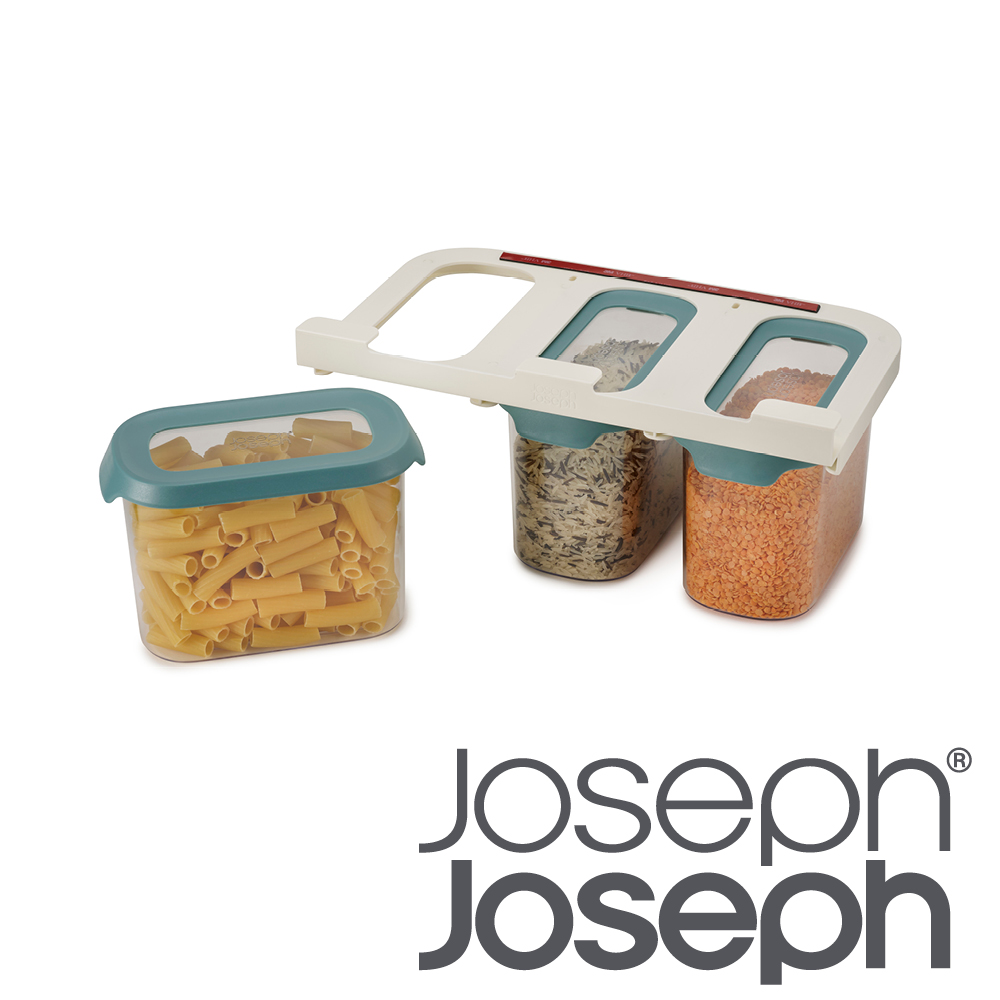 Joseph Joseph 廚櫃層板懸掛儲存罐三件組(1300ml/個)
