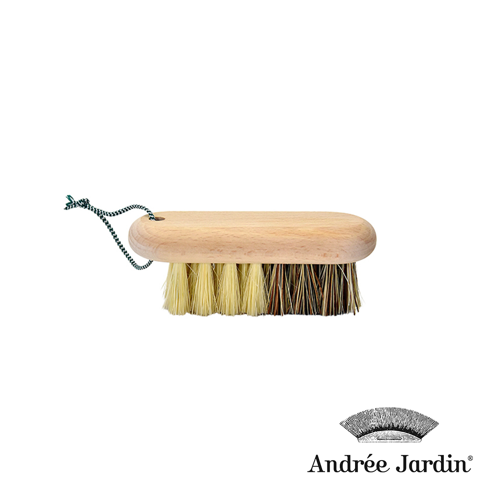 法國【Andrée Jardin】櫸木蔬果清潔刷 植纖軟/硬混合刷毛