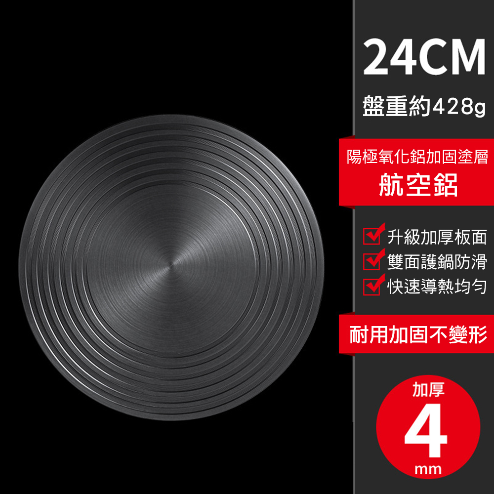 【CS22】德國廚房兩用爐臺導熱盤解凍盤(24cmx4mm)